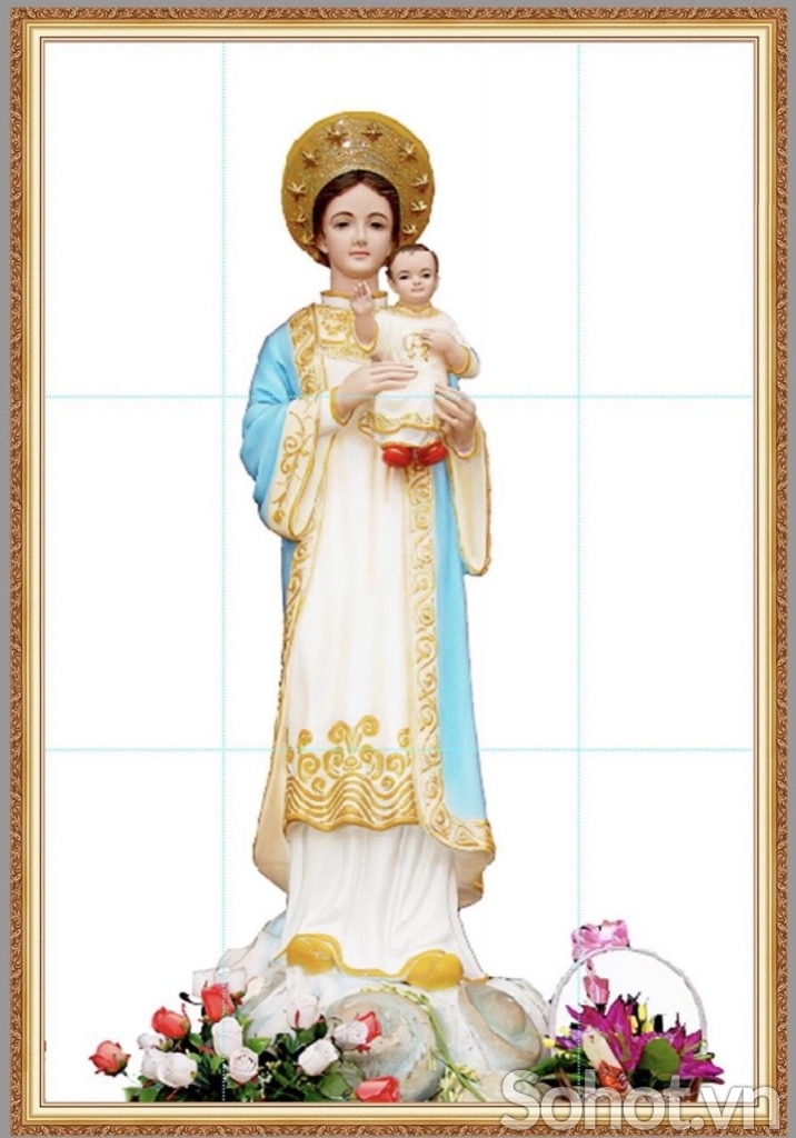 Tranh gạch 3d thiên chúa - 4998CV