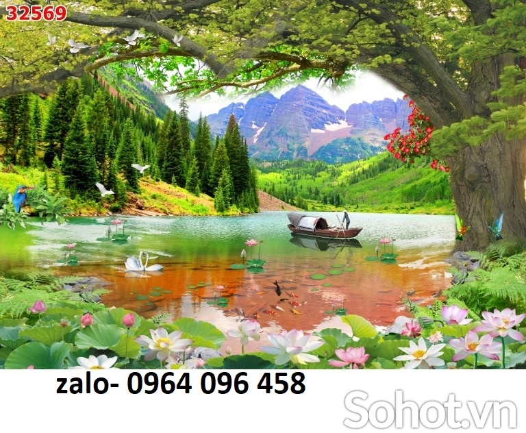 Tranh gạch 3d phong cảnh thiên nhiên - ZCVV75