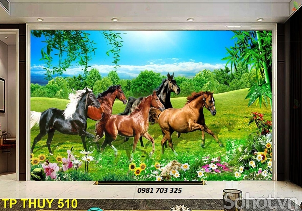 tranh 3D phong thủy mã đáo thành công