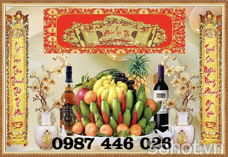 Gạch tranh ban thờ, tranh gạch men tường