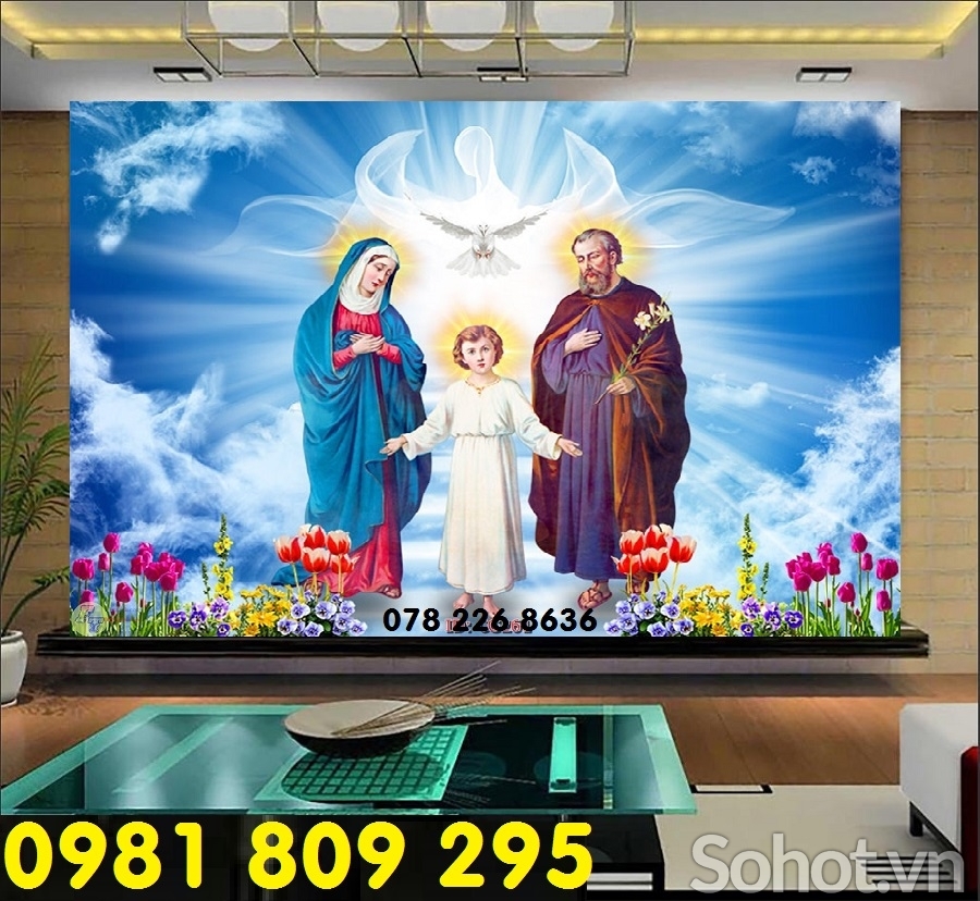 Gạch tranh , tranh gạch công giáo 3d