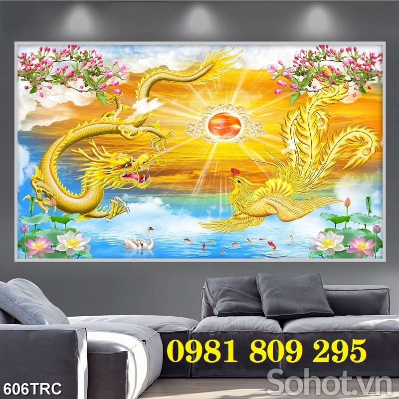 Tranh gạch rồng 3d - gạch tranh 3d NG959