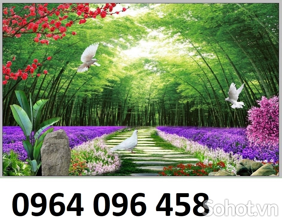 Tranh gạch 3d phong cảnh tre trúc - XCV6