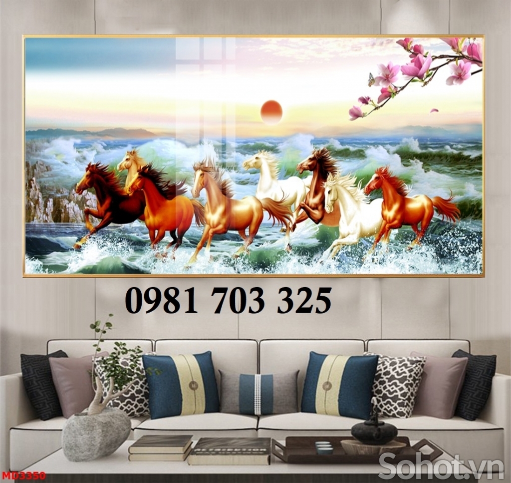 Tranh gạch 3D mã đáo thành công