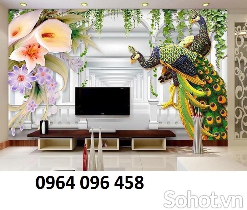 Tranh phong thủy 3d - tranh gạch 3d phong thủy - DXCC43