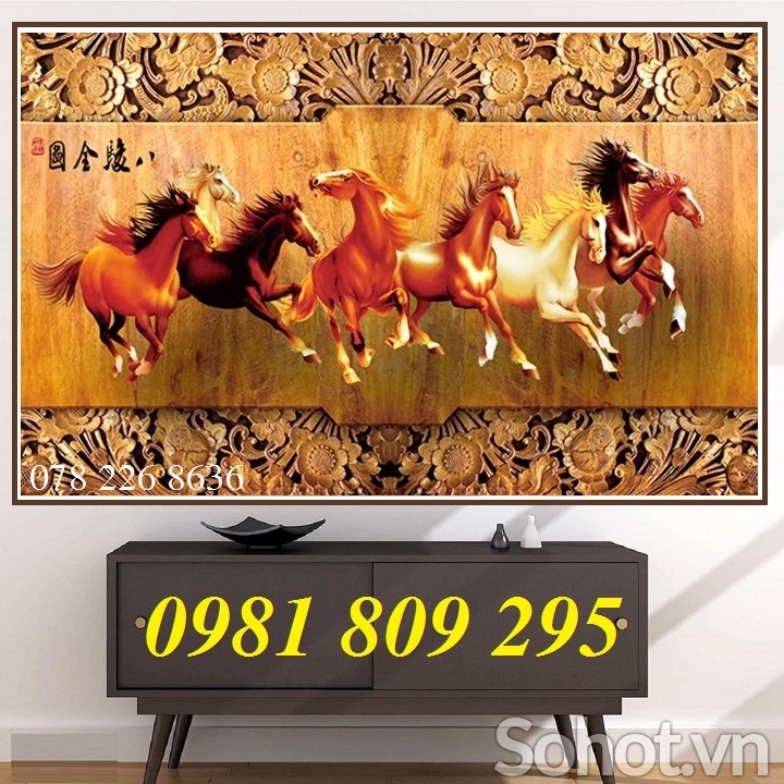 Gạch 3d ngựa - tranh gạch mã đáo thành công 3d