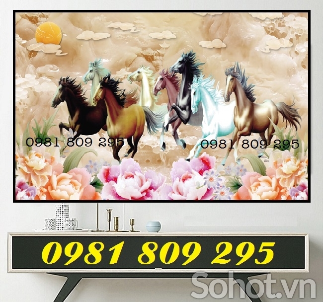 Tranh gạch mã đáo thành công GF834R