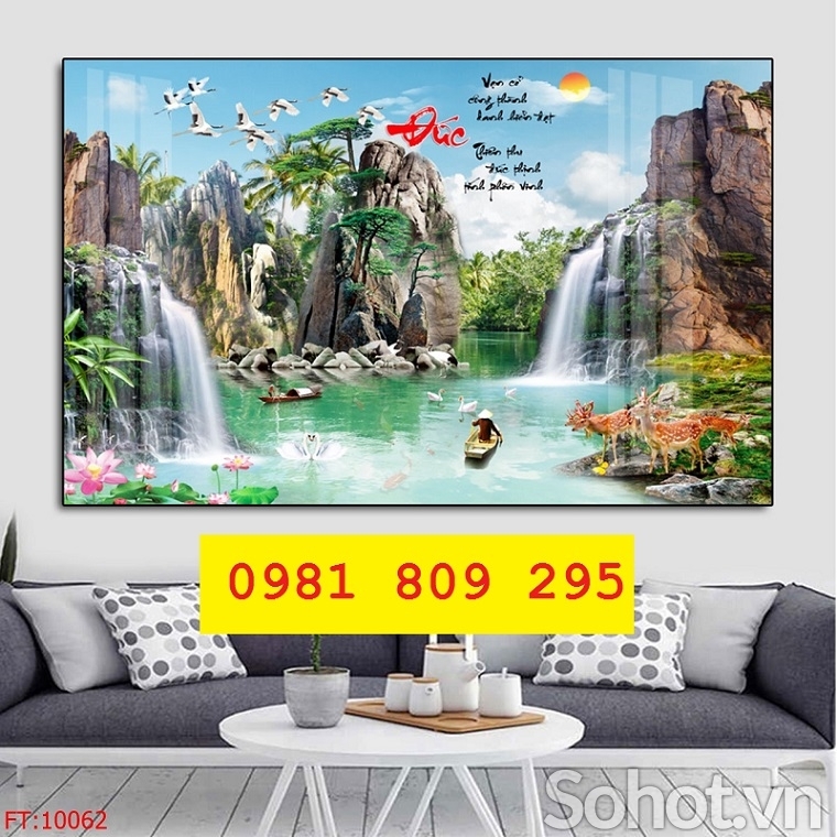 Tranh thiên nhiên phong cảnh - gạch tranh 3d