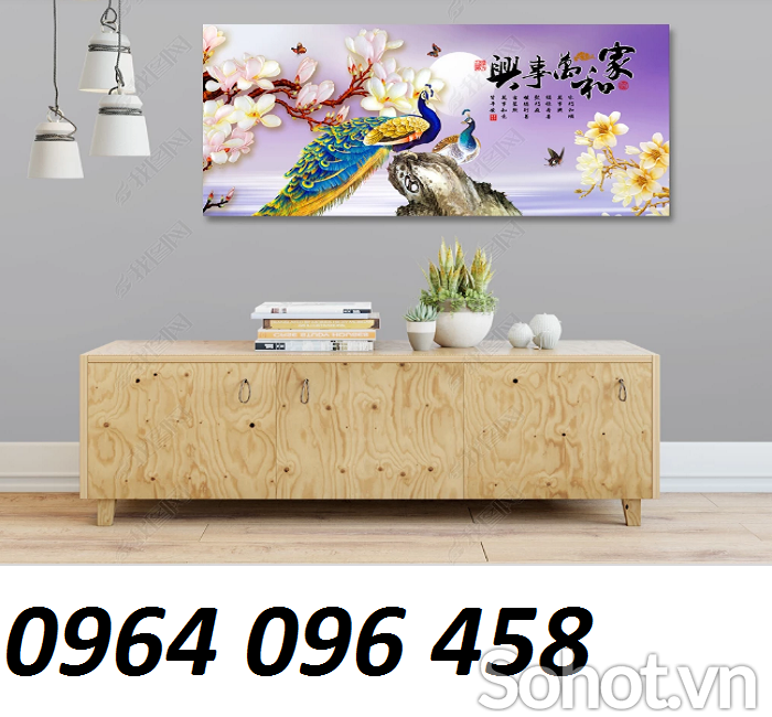 Tranh gạch 3d ốp tường phòng khách - phòng ngủ - FVC65