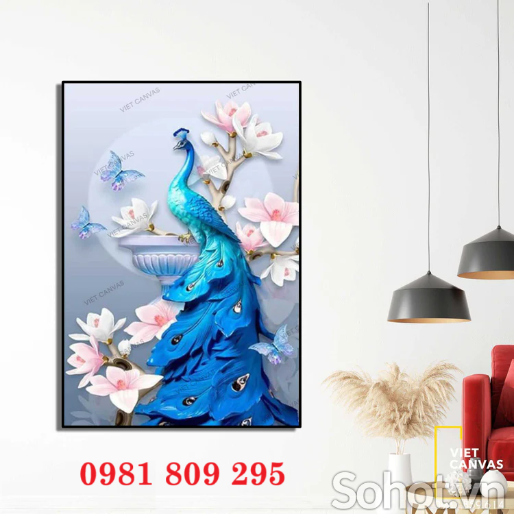 Mẫu tranh gạch khổ dọc 3d HN92911