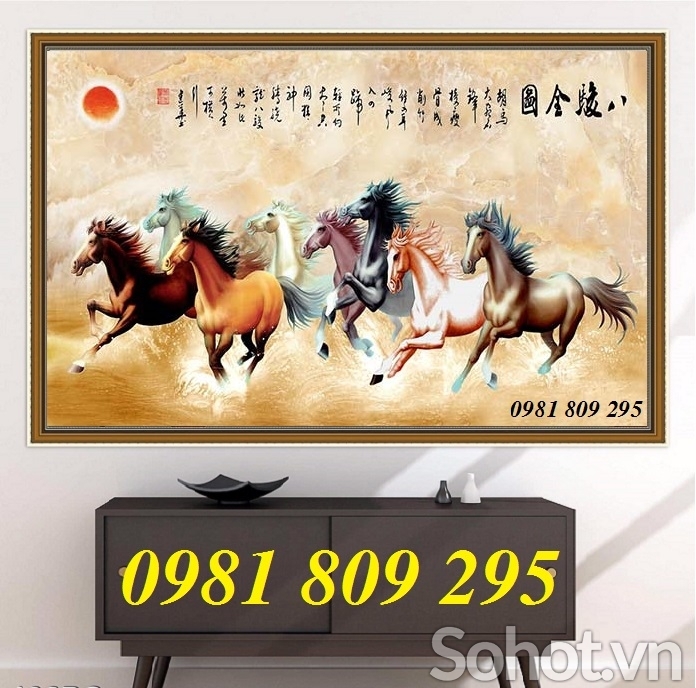 Tranh ngựa - gạch tranh 3d mã đáo thành công FGD6