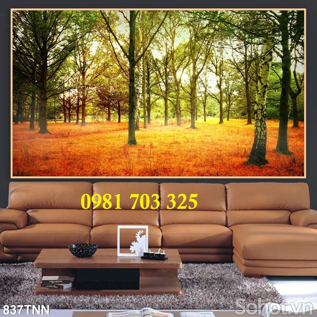 Gạch men 3D phong cảnh thiên nhiên đẹp