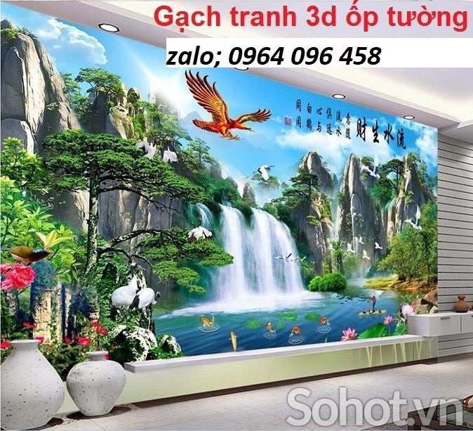 Tranh gạch 3d ốp tường phong cảnh - GFX32