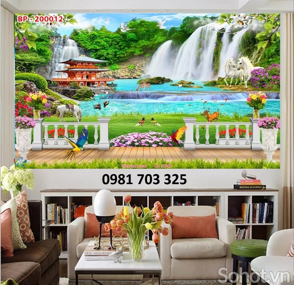 Tranh gạch trang trí- tranh phong cảnh