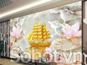 Tranh gạch ốp tường 3d phòng khách - 9099BN