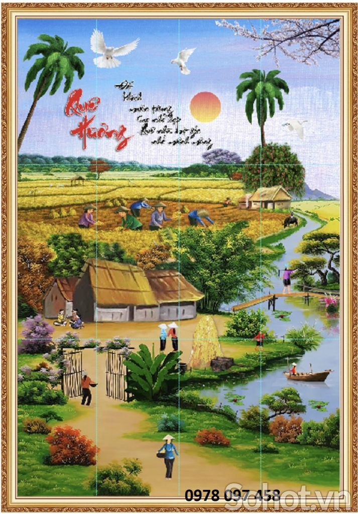Gạch tranh 3D ốp tường