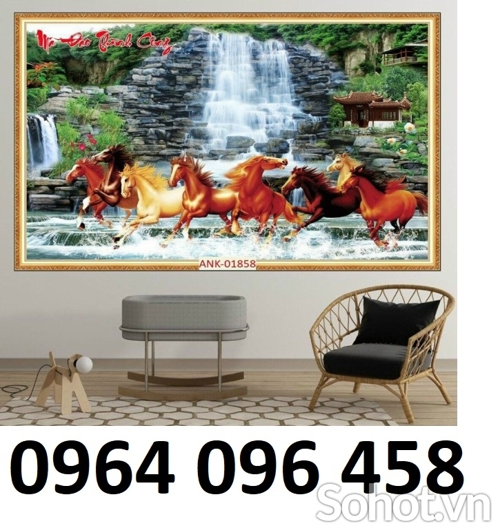 Tranh gạch 3d con ngựa - SXBB99