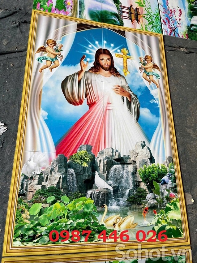 Gạch tranh thiên chúa, tranh công giáo