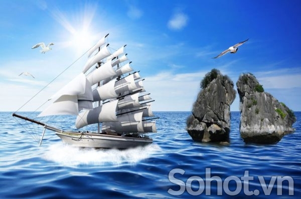 Tranh 3d phong thủy - tranh gạch 3d phong thủy - XCV66