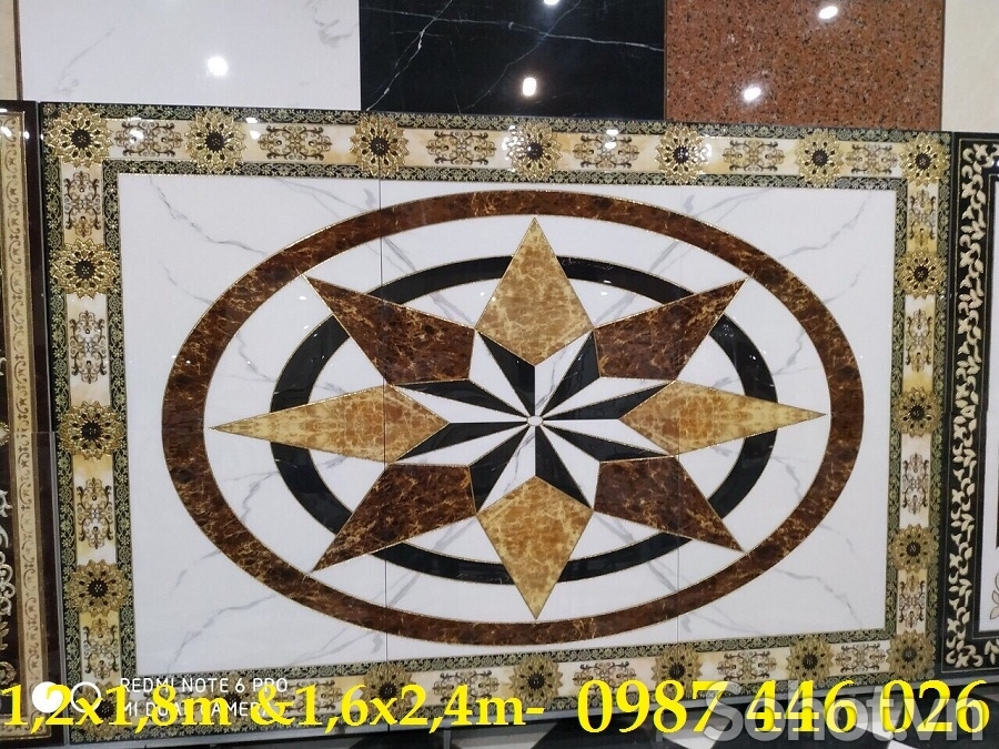 Gạch hoa trang trí thảm gạch đẹp lát nền HP2433