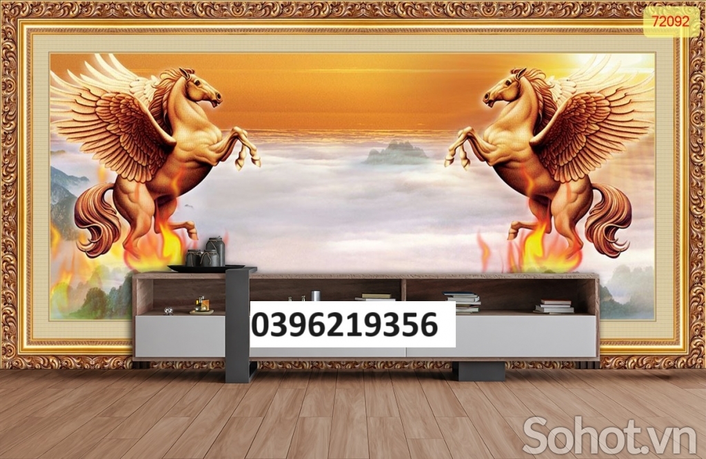 Tranh ngựa mã đáo 3D đẹp