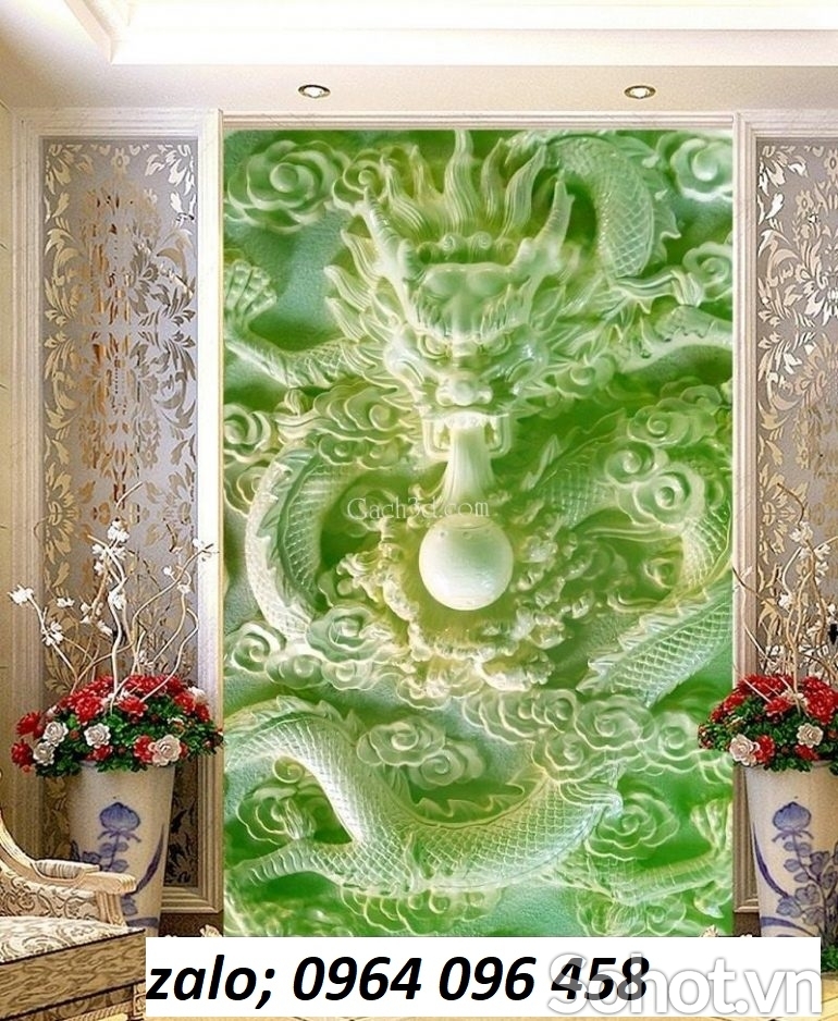 Tranh gạch 3d phong thủy phòng khách - CXVV5