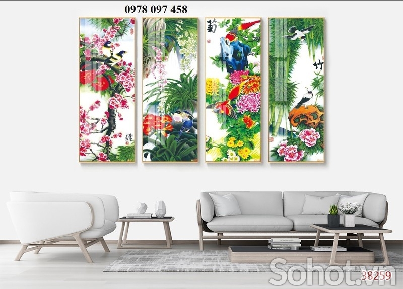 Tranh đẹp ốp tường họa tiets 3D