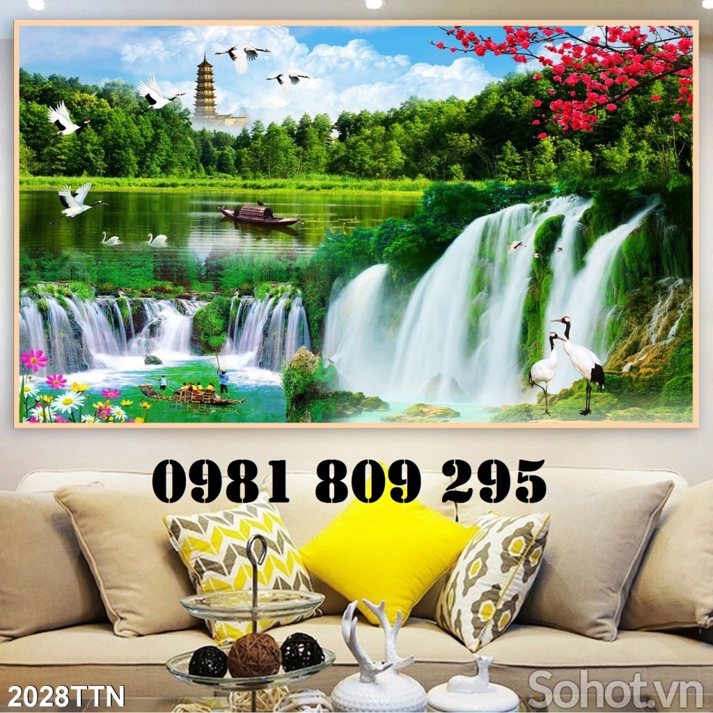 Tranh gạch sơn thủy