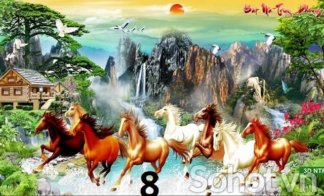 Tranh gạch 3d mã đáo thành công - BCV5