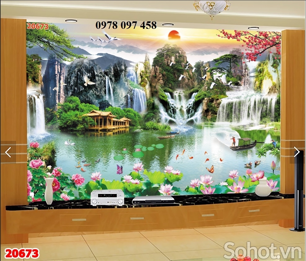 Tranh 3D - tranh gạch phong cảnh