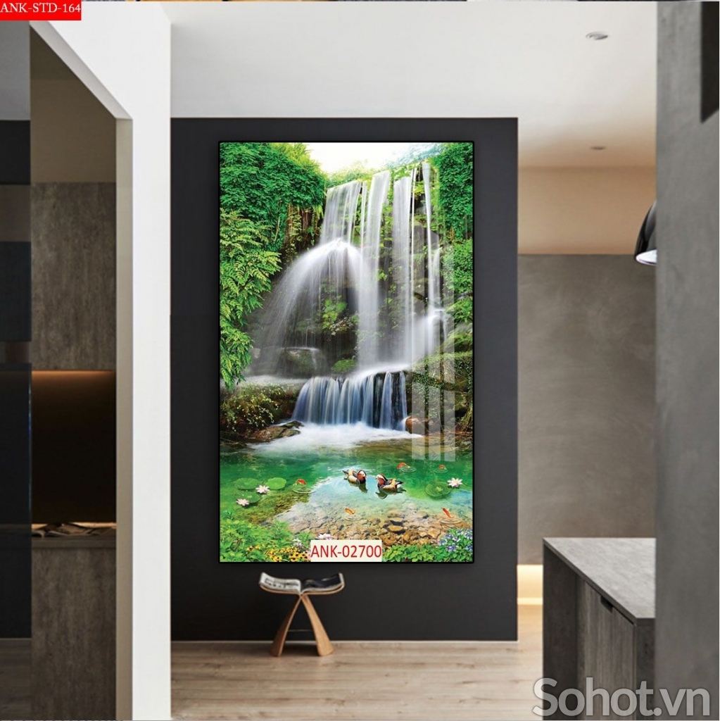 Tranh gạch 3d phong cảnh khổ đứng - NBV43
