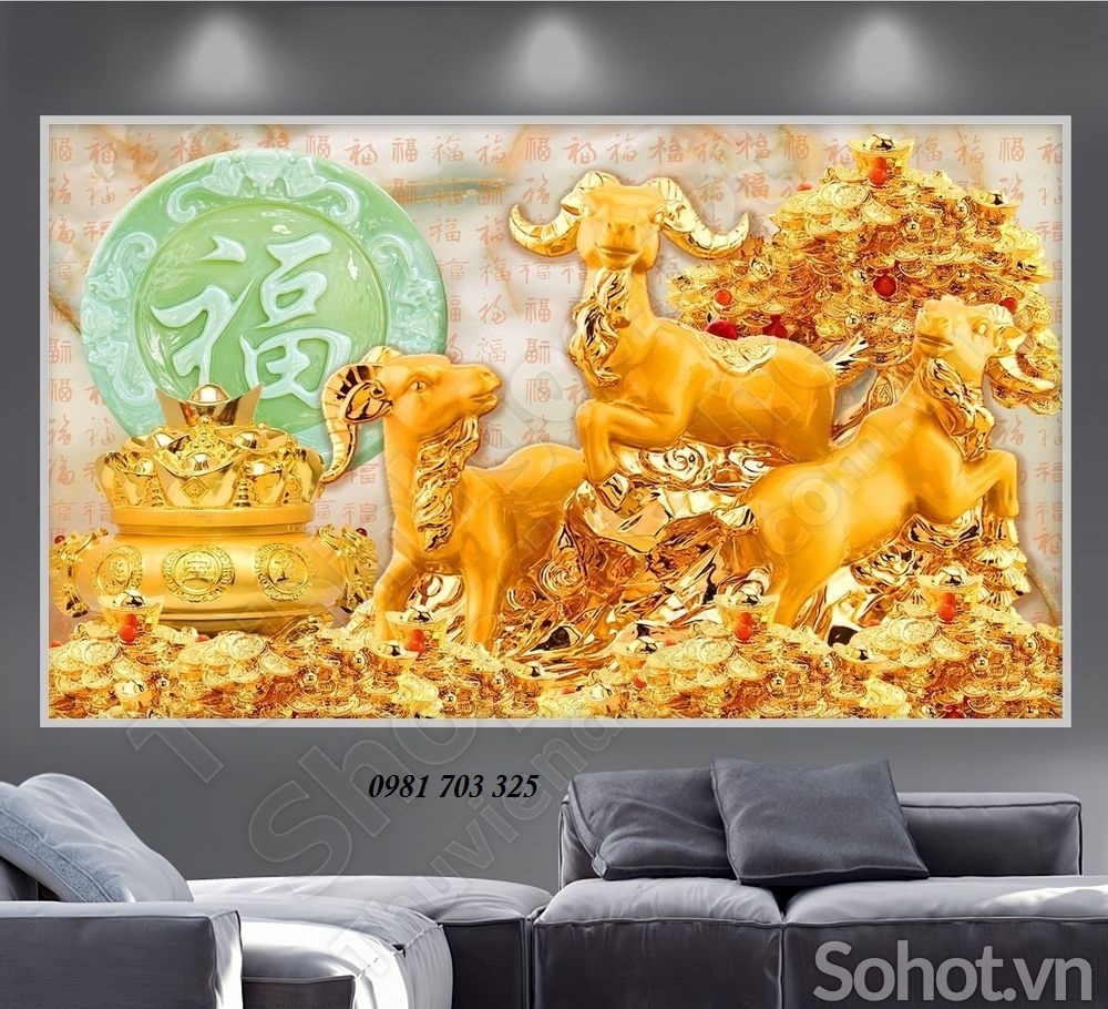 Tranh gạch men phong thủy