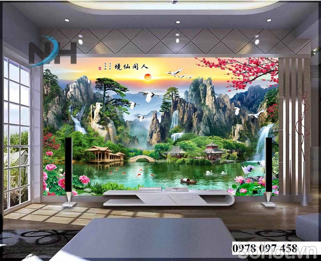 Tranh gạch men - tranh phòng khách