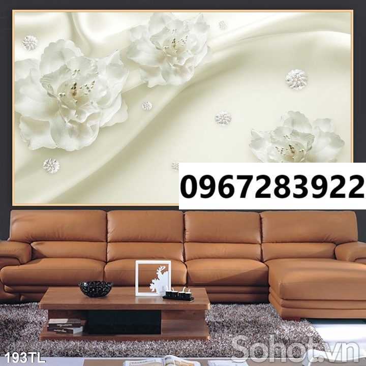Gạch tranh hoa 3d trang trí