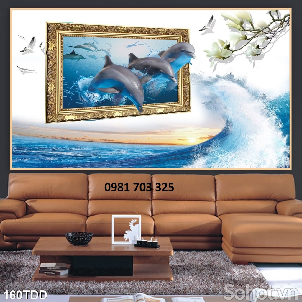 Tranh gạch 3D cá héo
