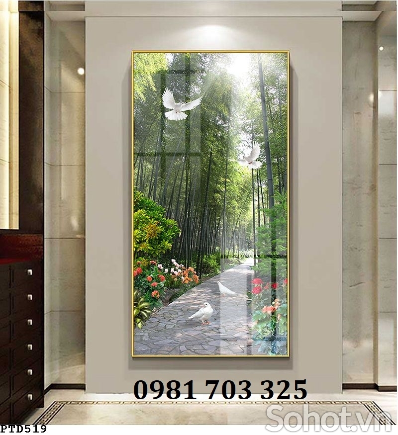 Tranh gạch khổ đứng đẹp