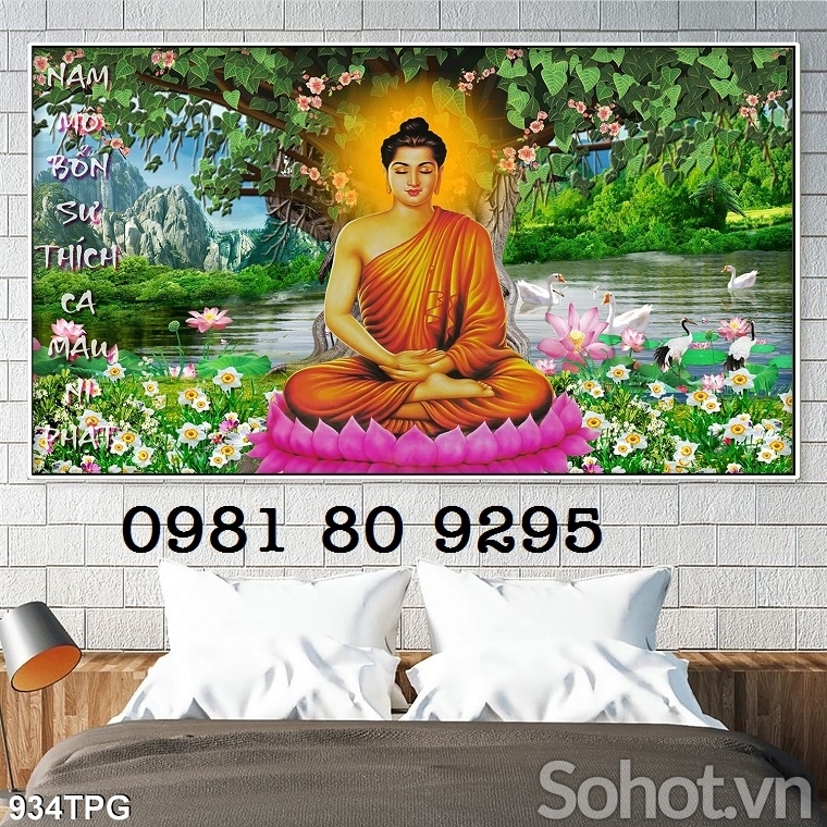 Gạch tranh 3d phật - tranh gạch men