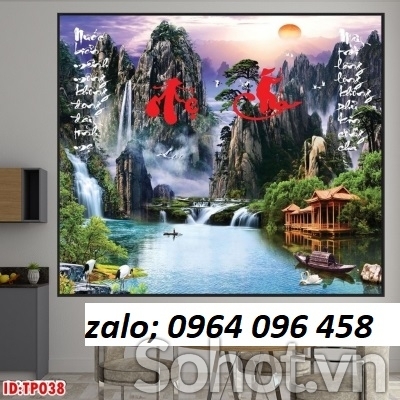 Tranh gạch 3d ốp nhà mồ - SKN65