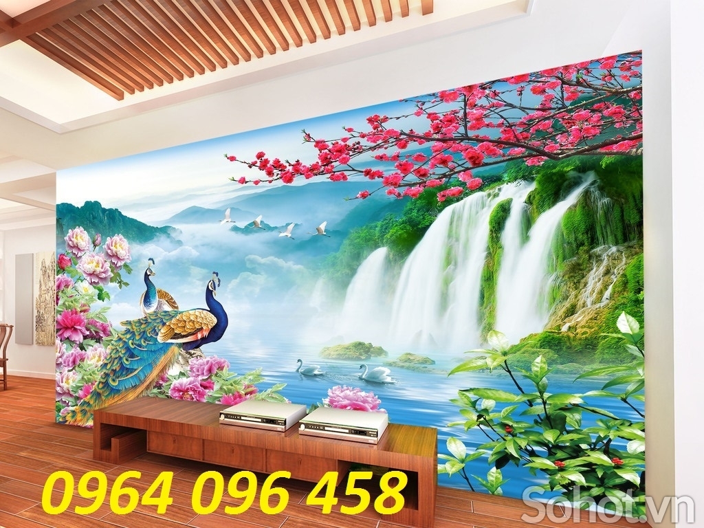 Tranh gạch 3d ốp tường trang trí phòng khách - XCX44