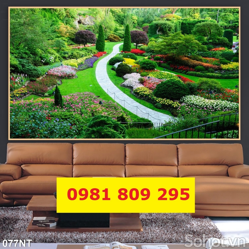 Gạch 3d vườn hoa đẹp HG3324