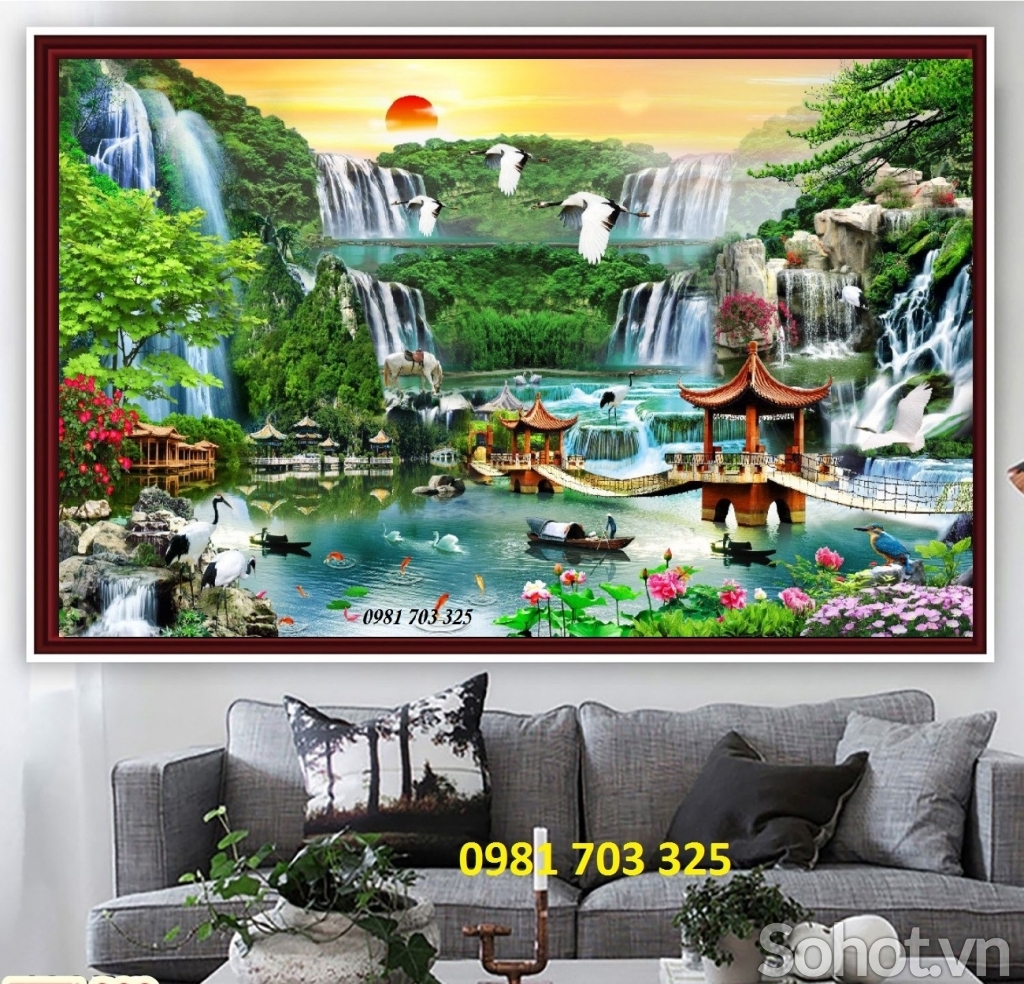 Tranh phong cảnh- gạch tranh