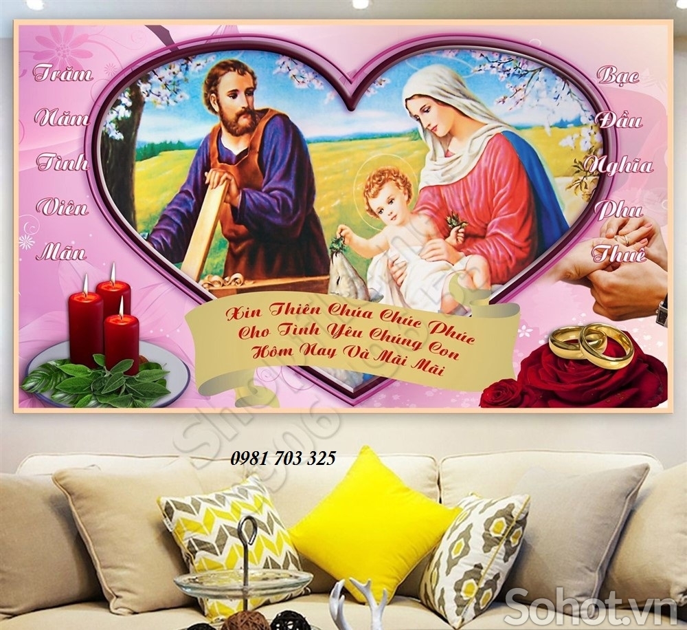 Tranh gạch- gạch tranh 3D công giáo