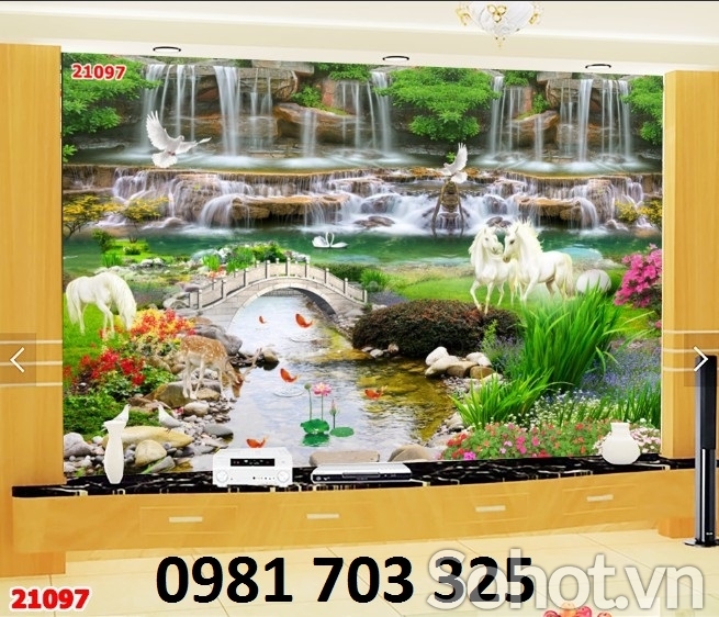 gạch 3D phong cảnh- tranh gạch 3D