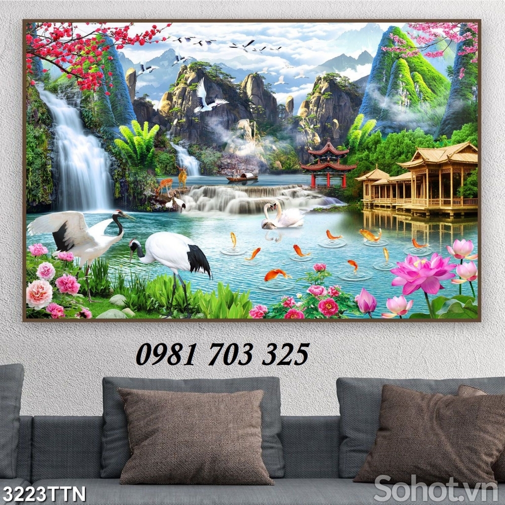 tranh phong cảnh- tranh gạch ốp tường