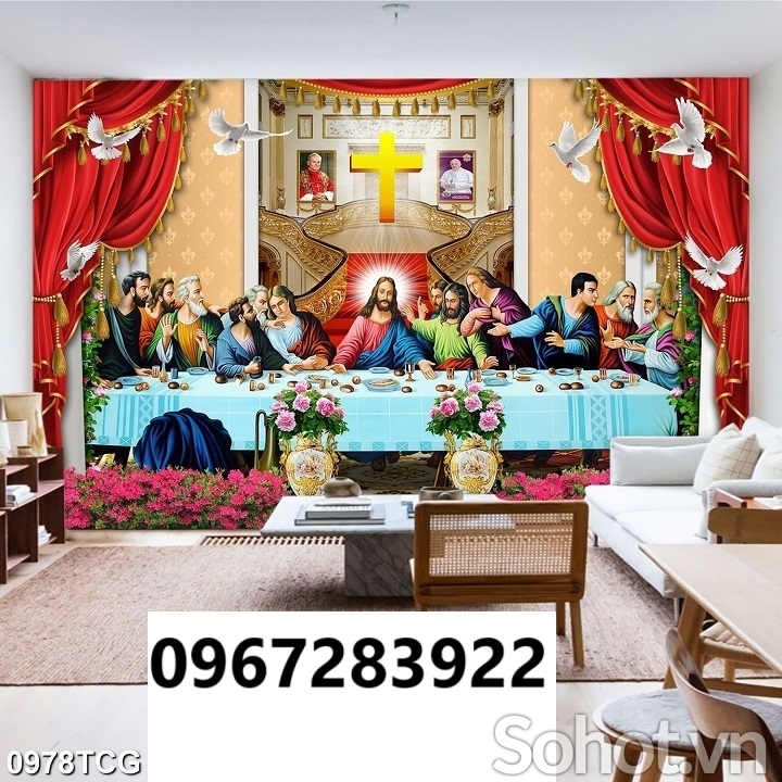 Tranh gạch 3d công giáo
