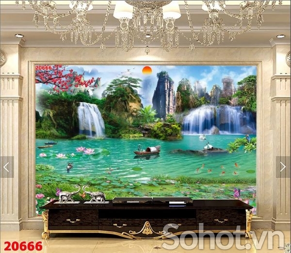 Tranh gạch phong cảnh đồng quê 3d - 854CM