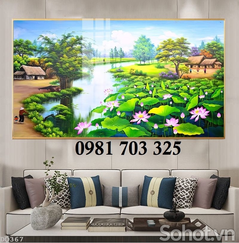 Gạch tranh đồng quê 3d đẹp