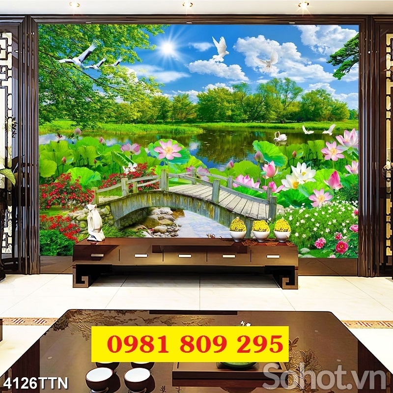 Tranh gạch 3d phong cảnh HN999