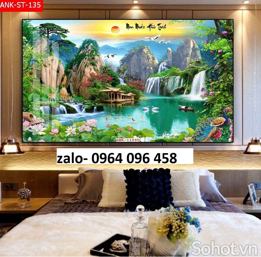 Tranh gạch 3d trang trí phòng khách - CNVB54