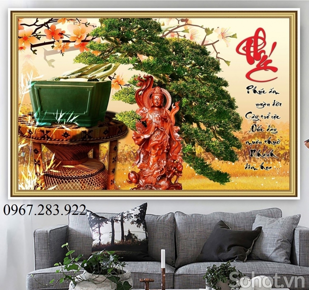 Tranh 3D- Tranh cây cảnh